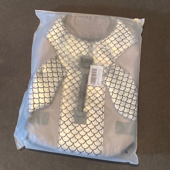 Kouser Dog Life Jacket Life Vest Flotation Device Silver WhaleDesign Size M NEW - Picture 7 of 7